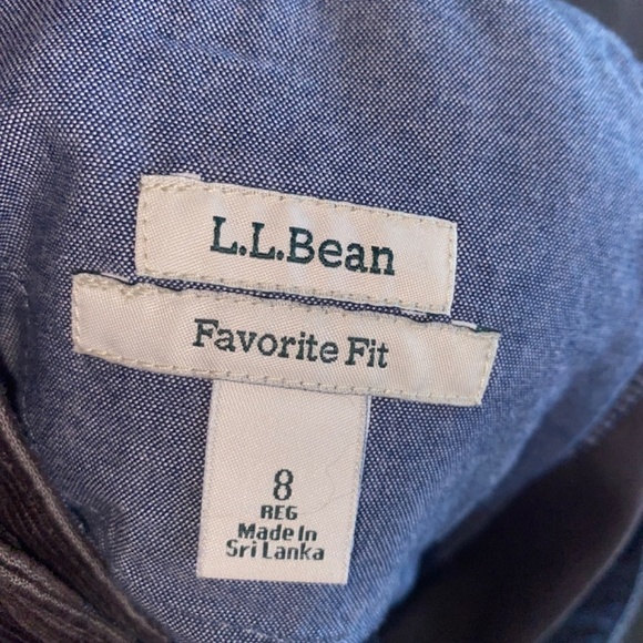 LL bean favorite fit size 8 brown corduroy skirt - Picture 5 of 7